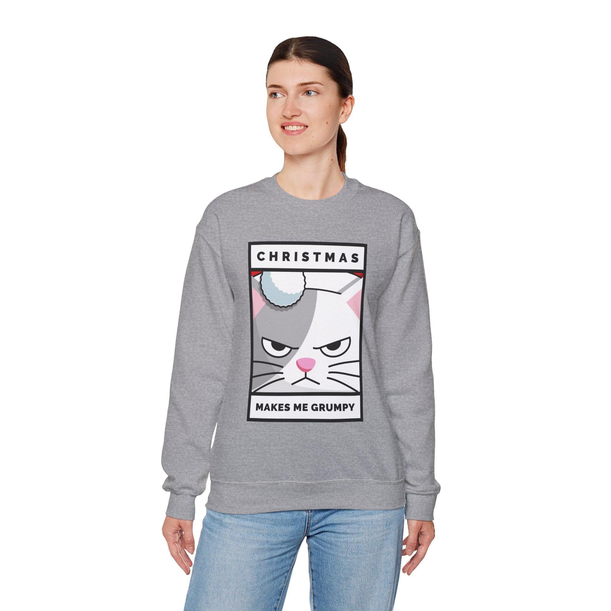 Christmas Makes Me Grumpy - Sweatshirt - Witty Twisters Fashions
