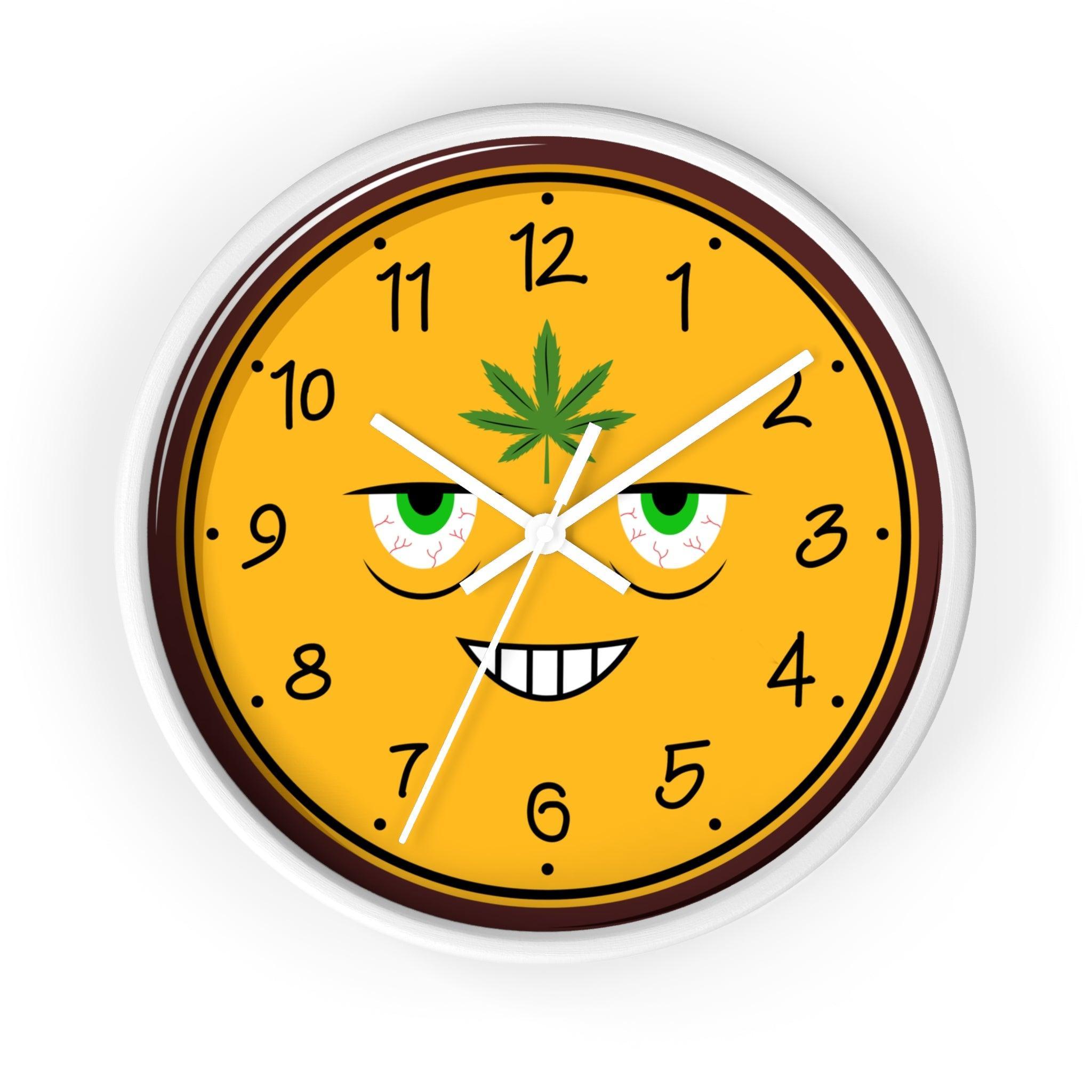 High All The Time - Wall Clock - Witty Twisters Fashions