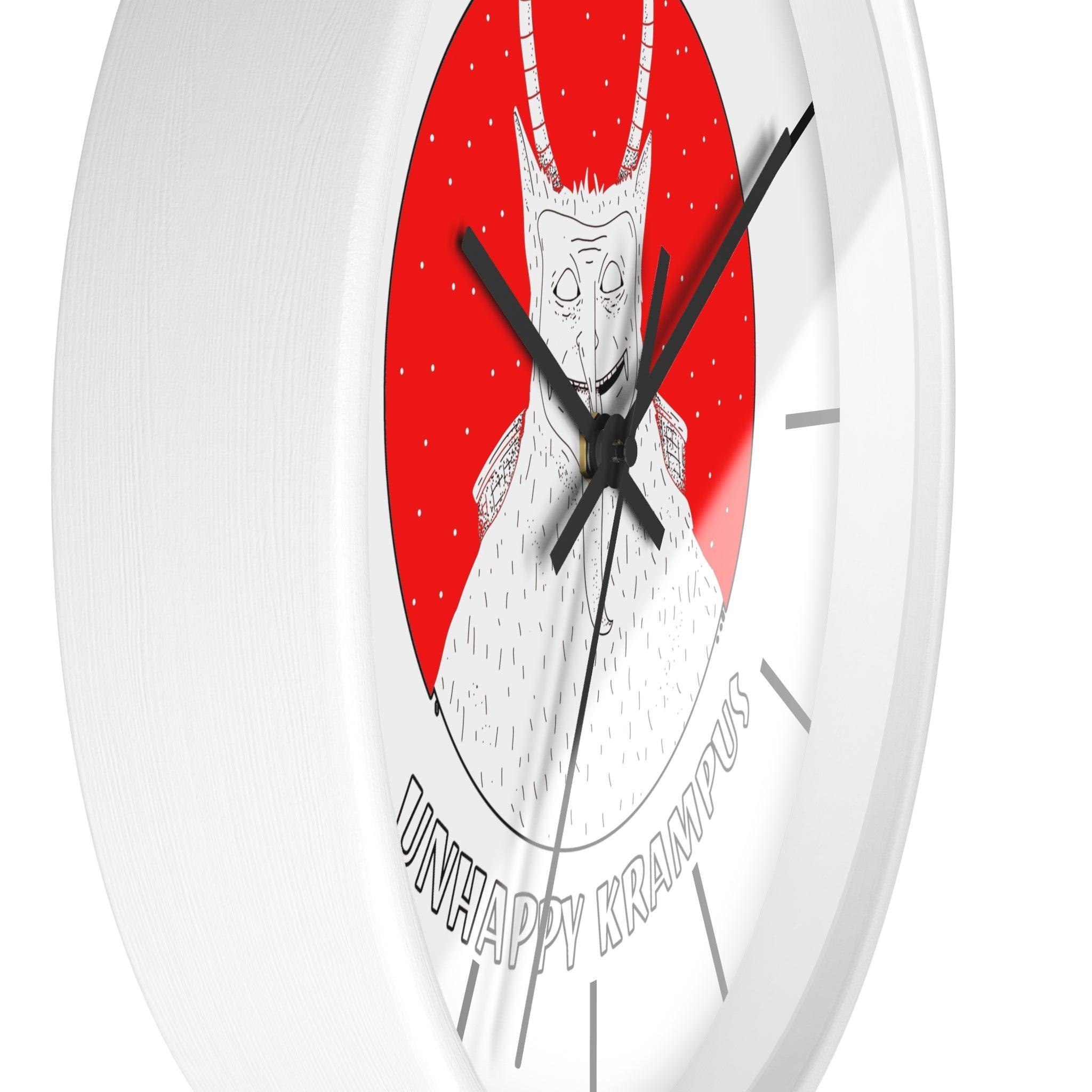 Unhappy Krampus - Wall Clock - Witty Twisters Fashions