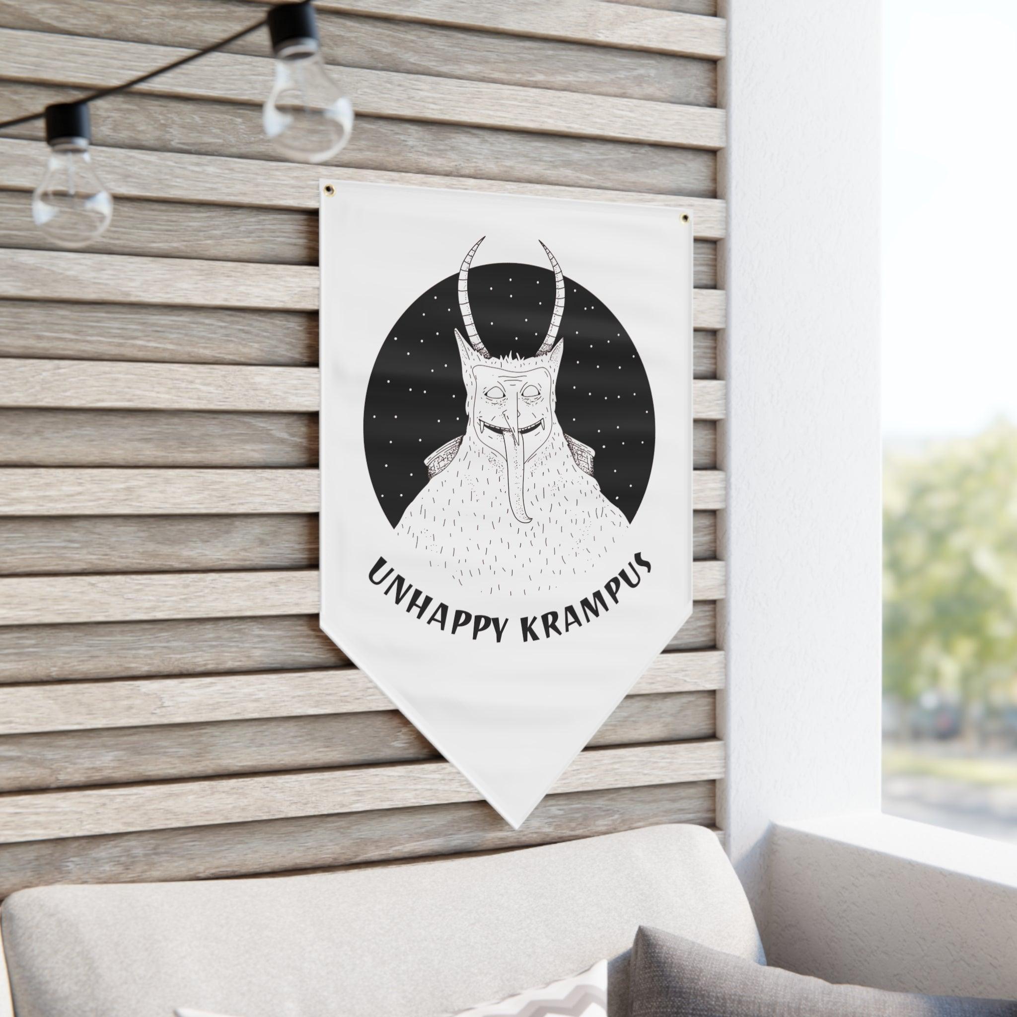 Unhappy Krampus - Pennant Banner - Witty Twisters Fashions