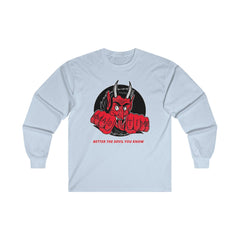 Better the devil you know Xmas time - Long-Sleeve Tee - Witty Twisters Fashions