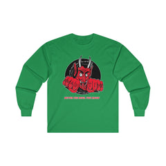 Better the devil you know Xmas time - Long-Sleeve Tee - Witty Twisters Fashions