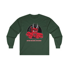 Better the devil you know Xmas time - Long-Sleeve Tee - Witty Twisters Fashions