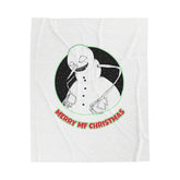 Merry MF Christmas - Velveteen Plush Blanket - Witty Twisters Fashions