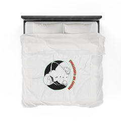 Merry MF Christmas - Velveteen Plush Blanket - Witty Twisters Fashions