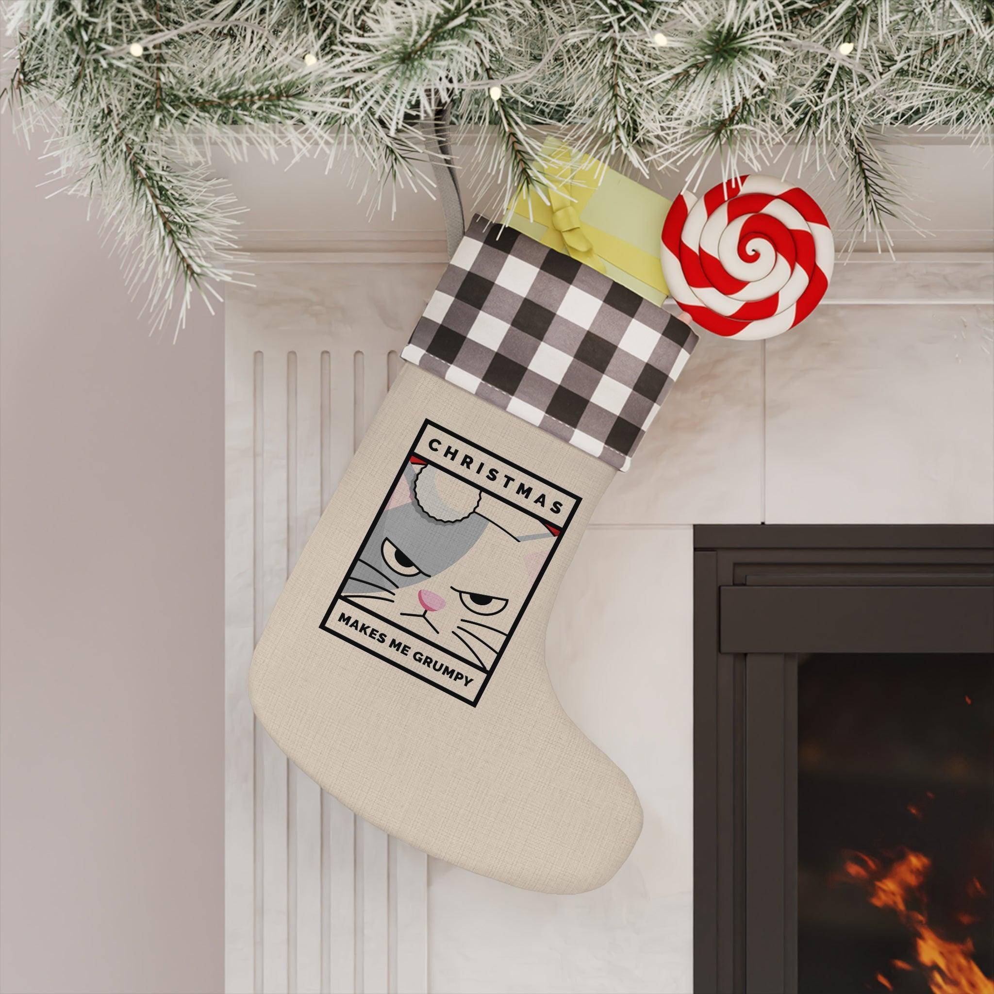 Christmas Makes Me Grumpy - Christmas Stocking - Witty Twisters Fashions