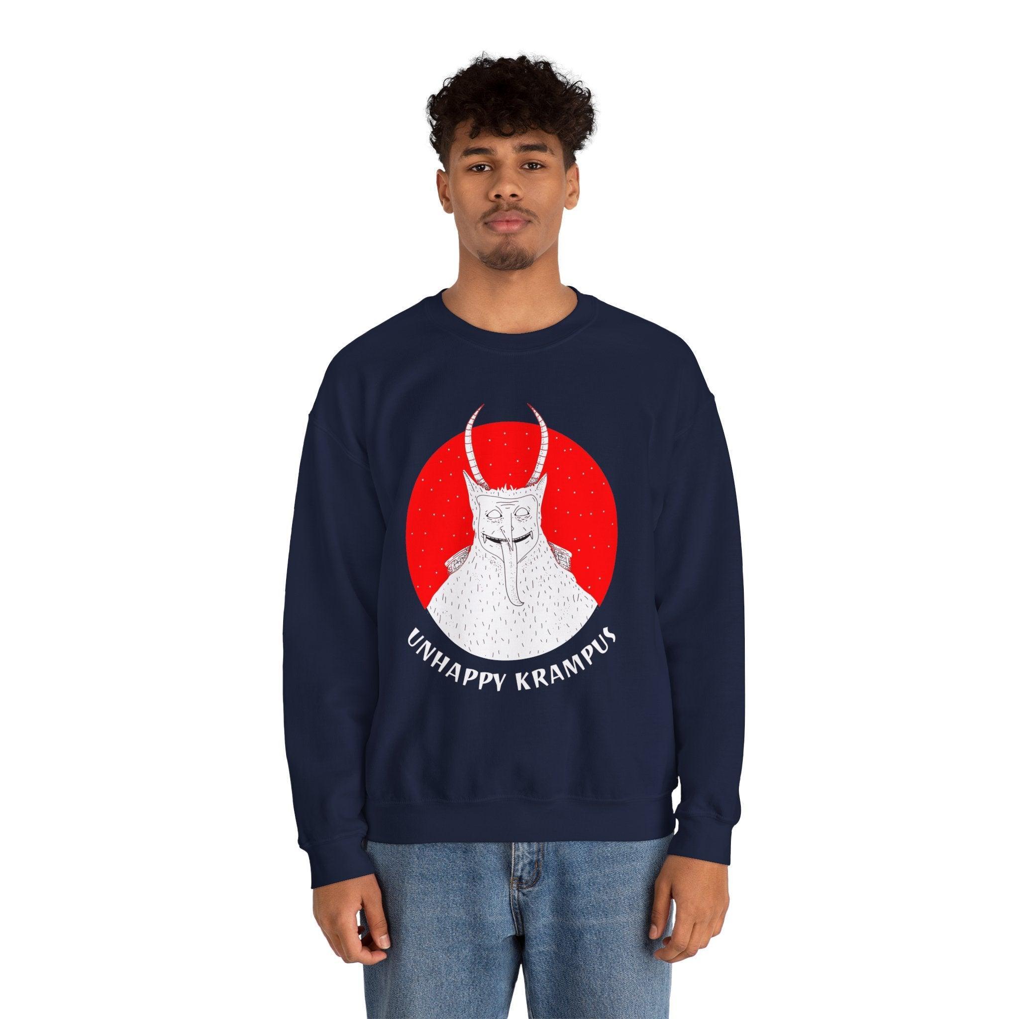 Unhappy Krampus - Sweatshirt - Witty Twisters Fashions
