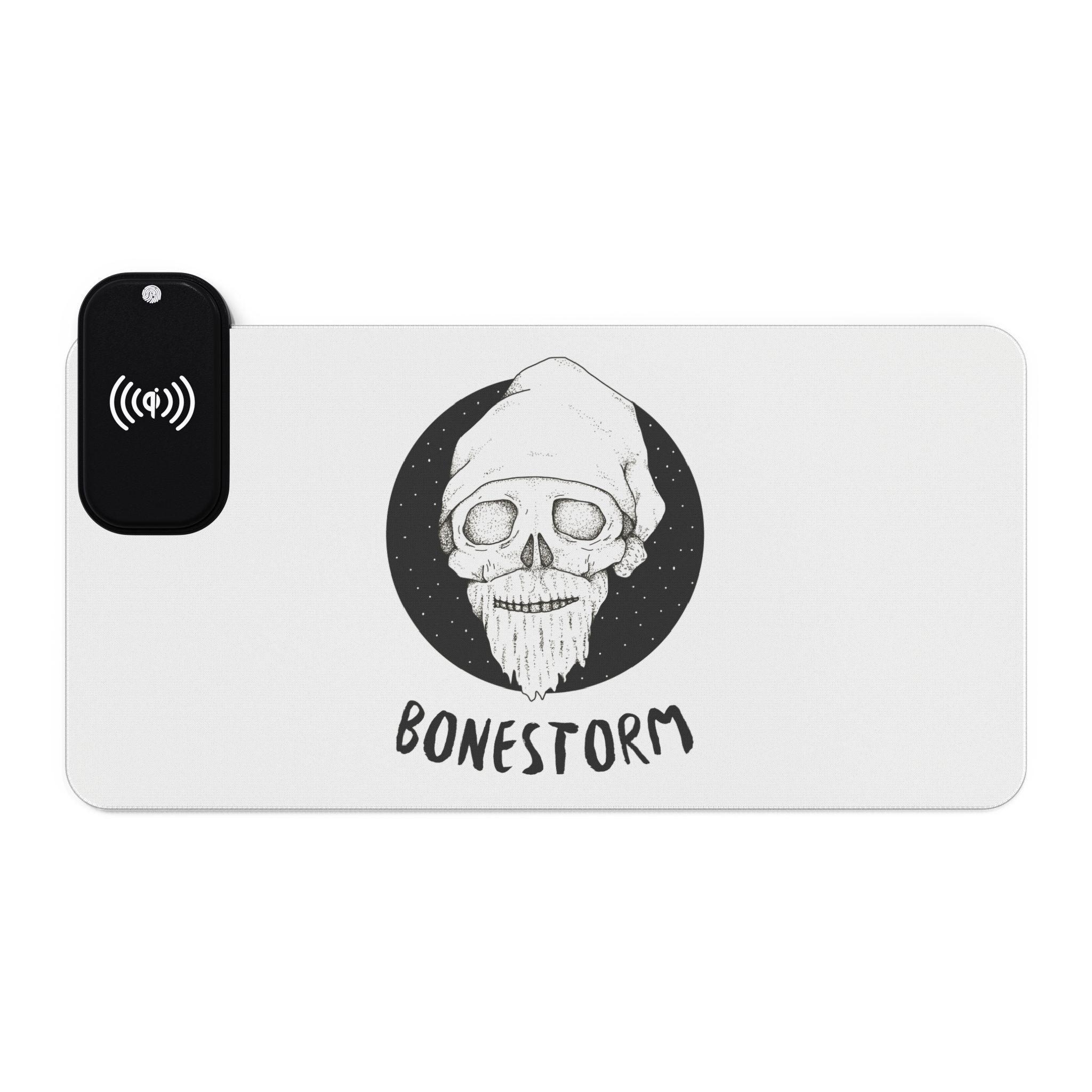 Bonestorm - LED Gaming Mouse Pad with wireless charging - Witty Twisters Fashions