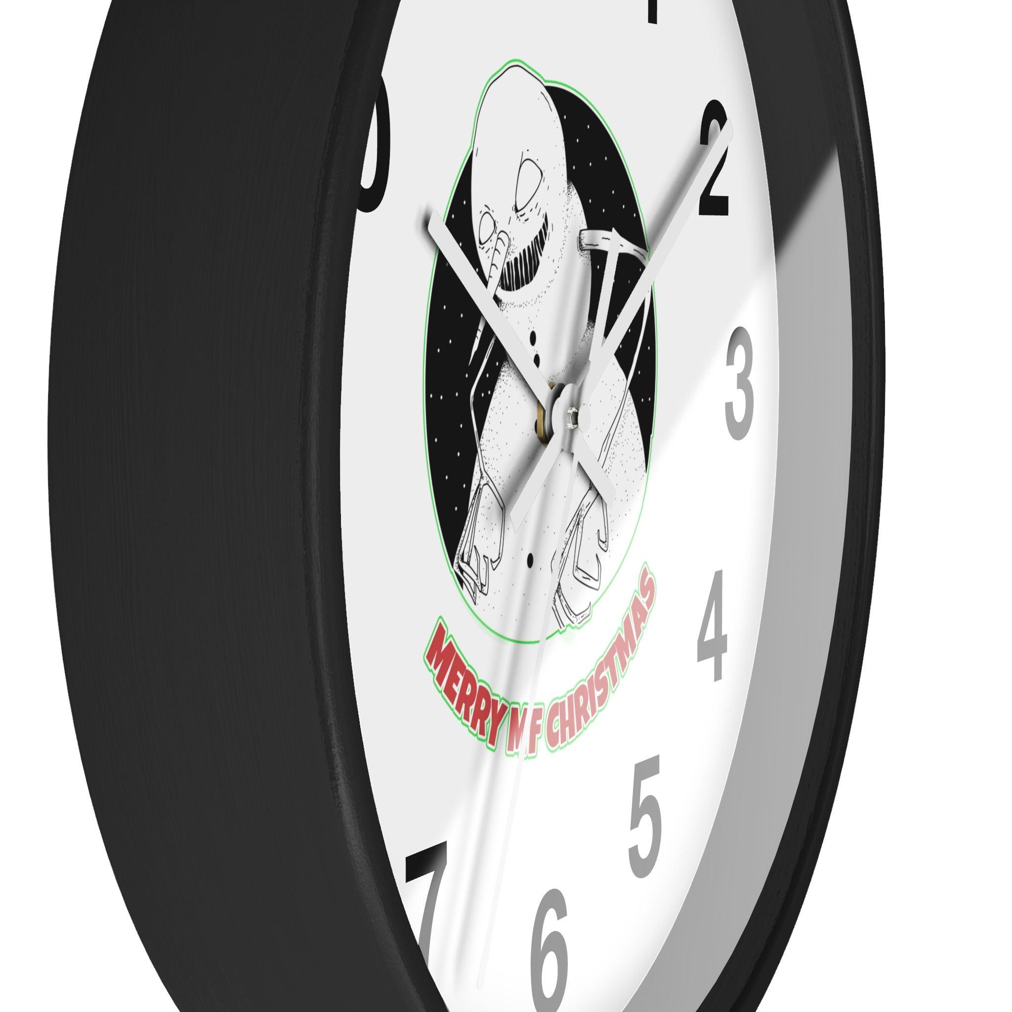 Merry MF Christmas - Wall Clock - Witty Twisters Fashions