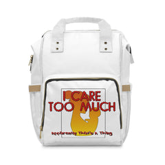 I Care Too Much Apparently That's A Thing - Multifunctional Diaper Knapsack - Witty Twisters Fashions