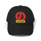 Horny Little Devil - Cotton Twill Distressed Baseball Cap - Witty Twisters Fashions