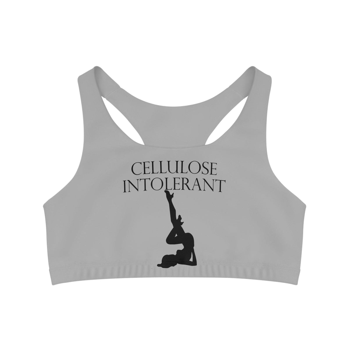 Cellulose Intolerant - Seamless Sports Bra - Witty Twisters Fashions