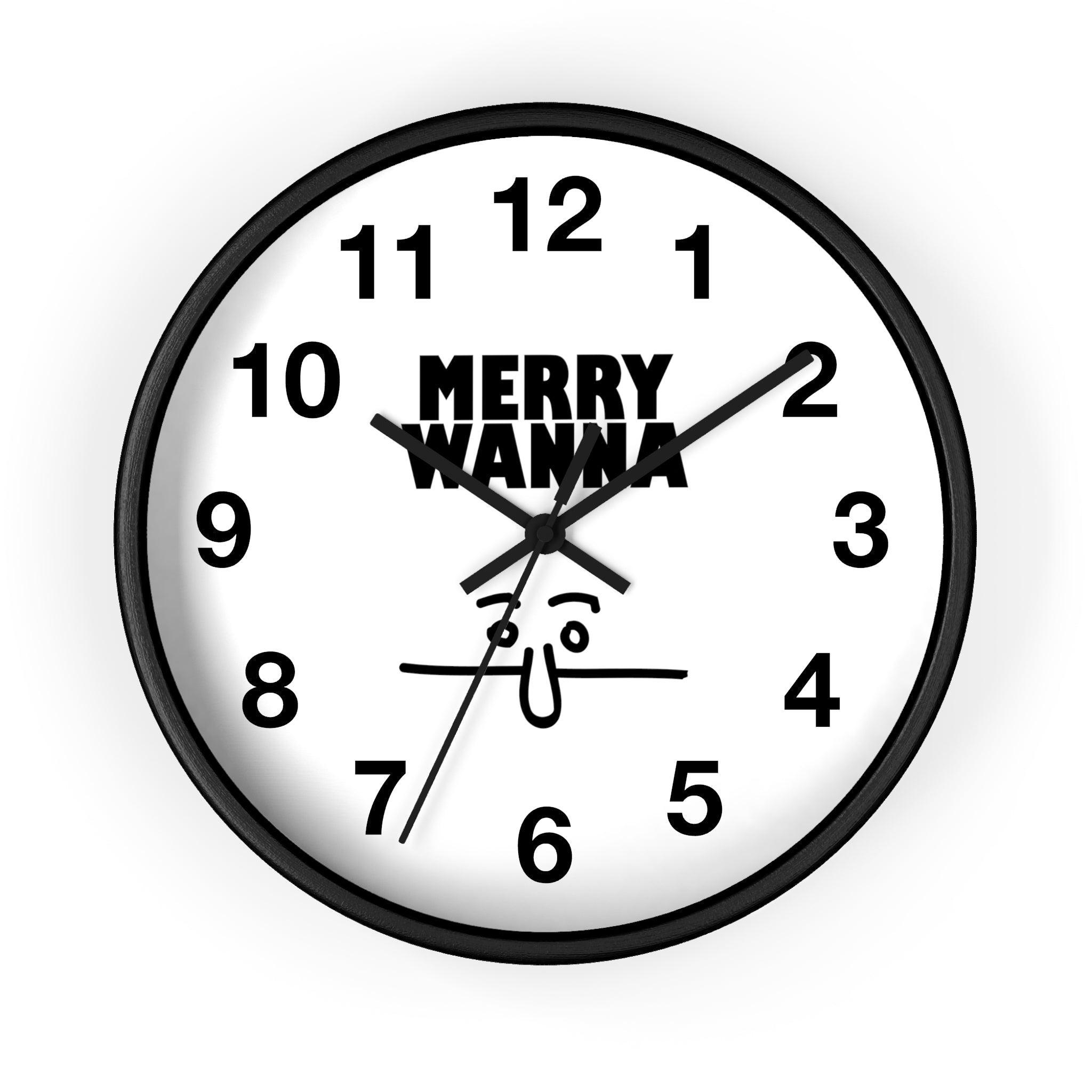Merry Wanna - Wall Clock - Witty Twisters Fashions