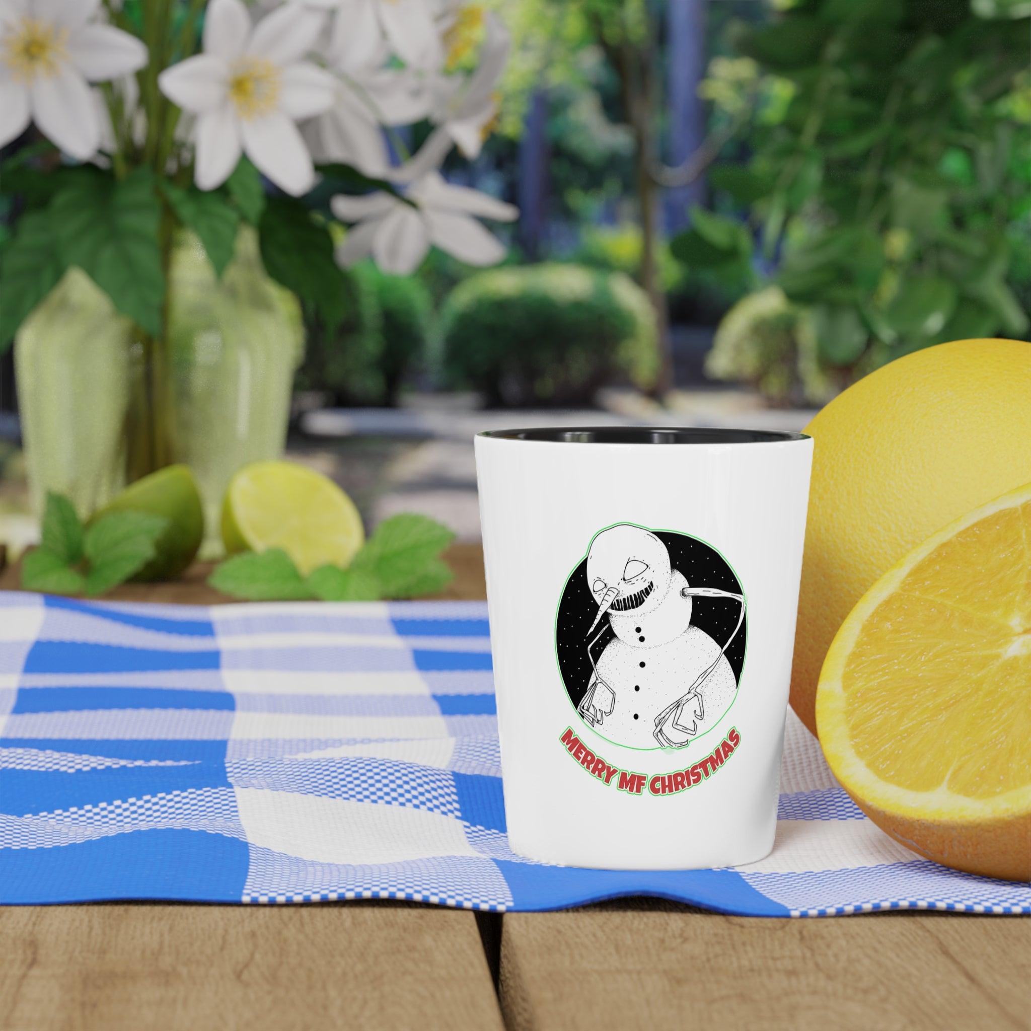 Merry MF Christmas - Shot Glass - Witty Twisters Fashions