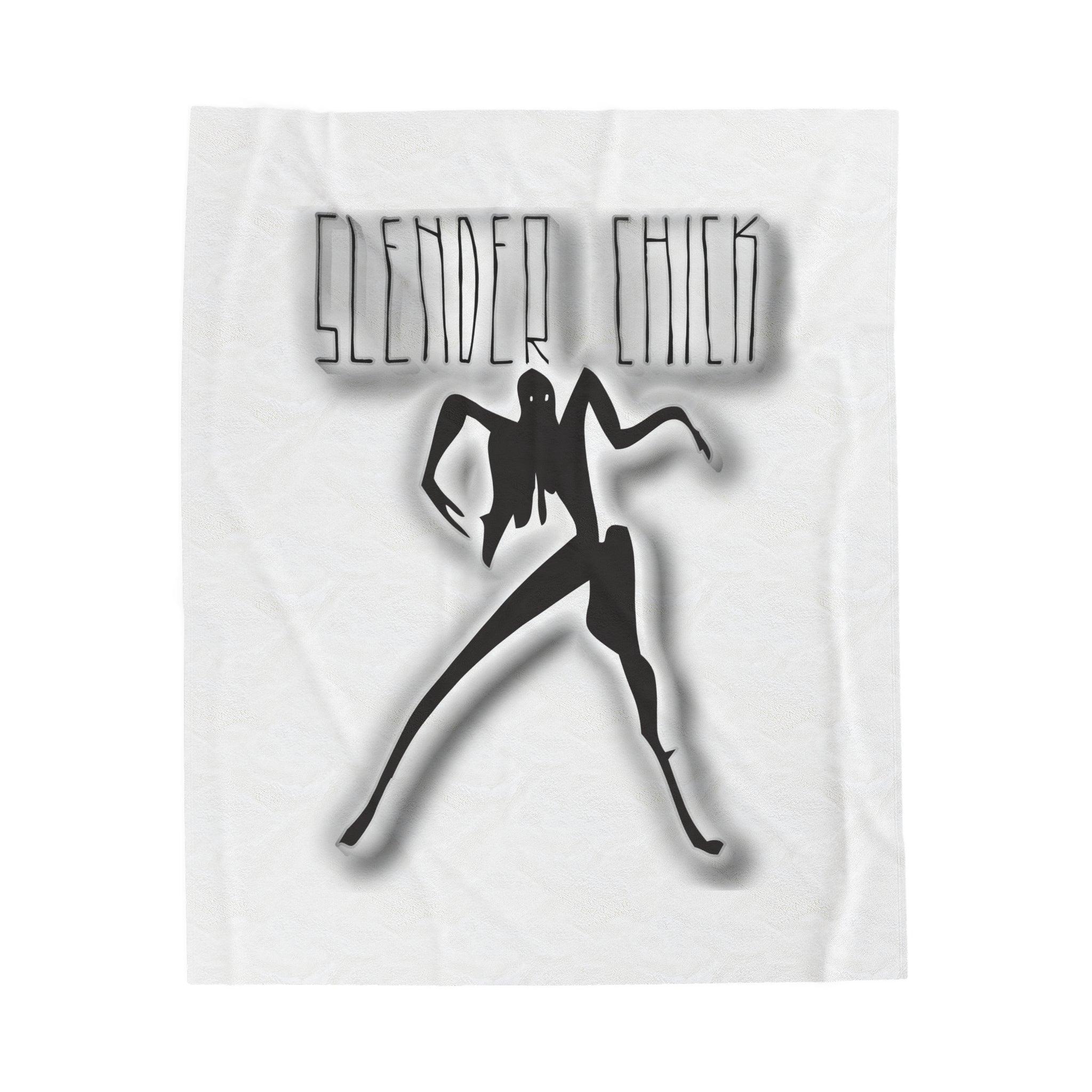 Slender Chick - Velveteen Plush Blanket - Witty Twisters Fashions