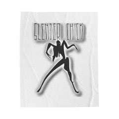 Slender Chick - Velveteen Plush Blanket - Witty Twisters Fashions
