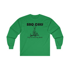 BBQ Chef Try To Beat My Meat - Long-Sleeve Tee - Witty Twisters Fashions