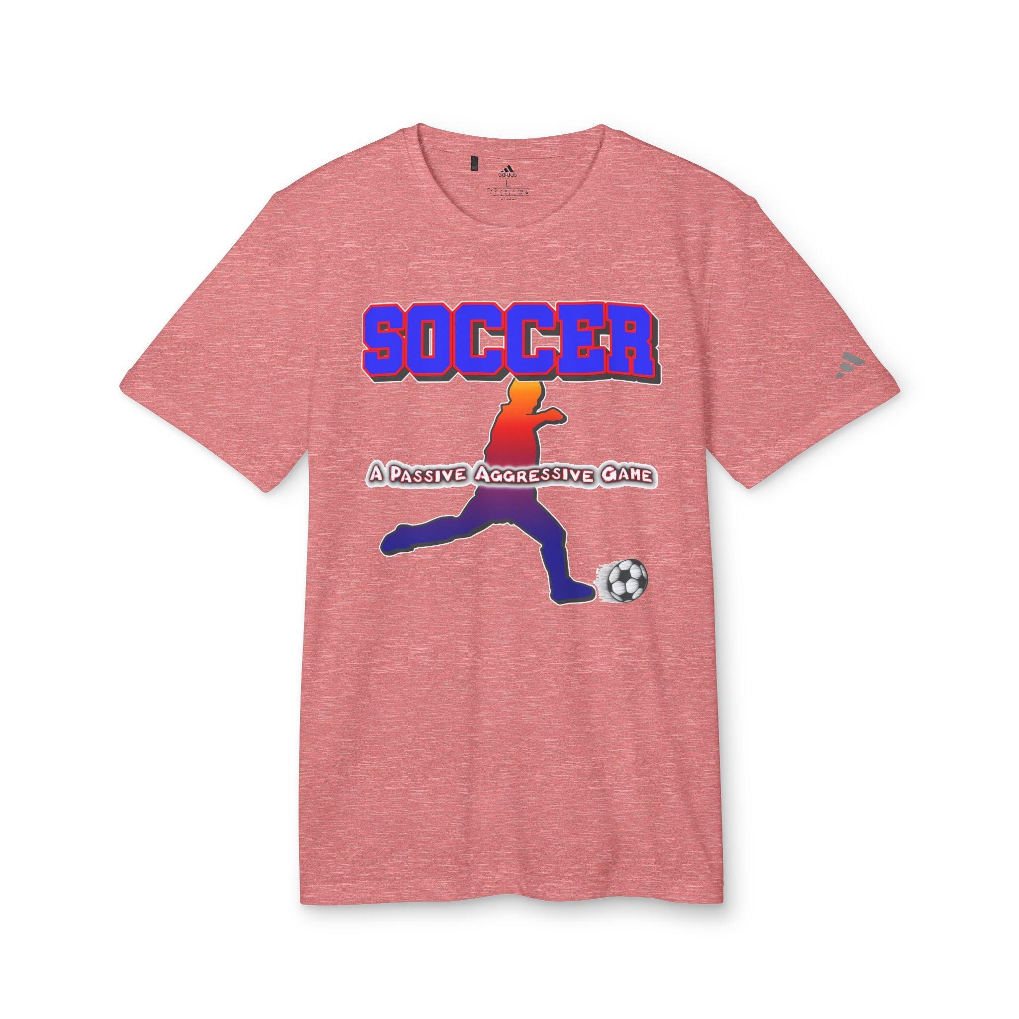 Soccer A Passive Aggressive Game - adidas® Unisex Sport T-shirt - Witty Twisters Fashions