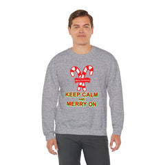 Keep Calm and Merry On - Sweatshirt - Witty Twisters Fashions