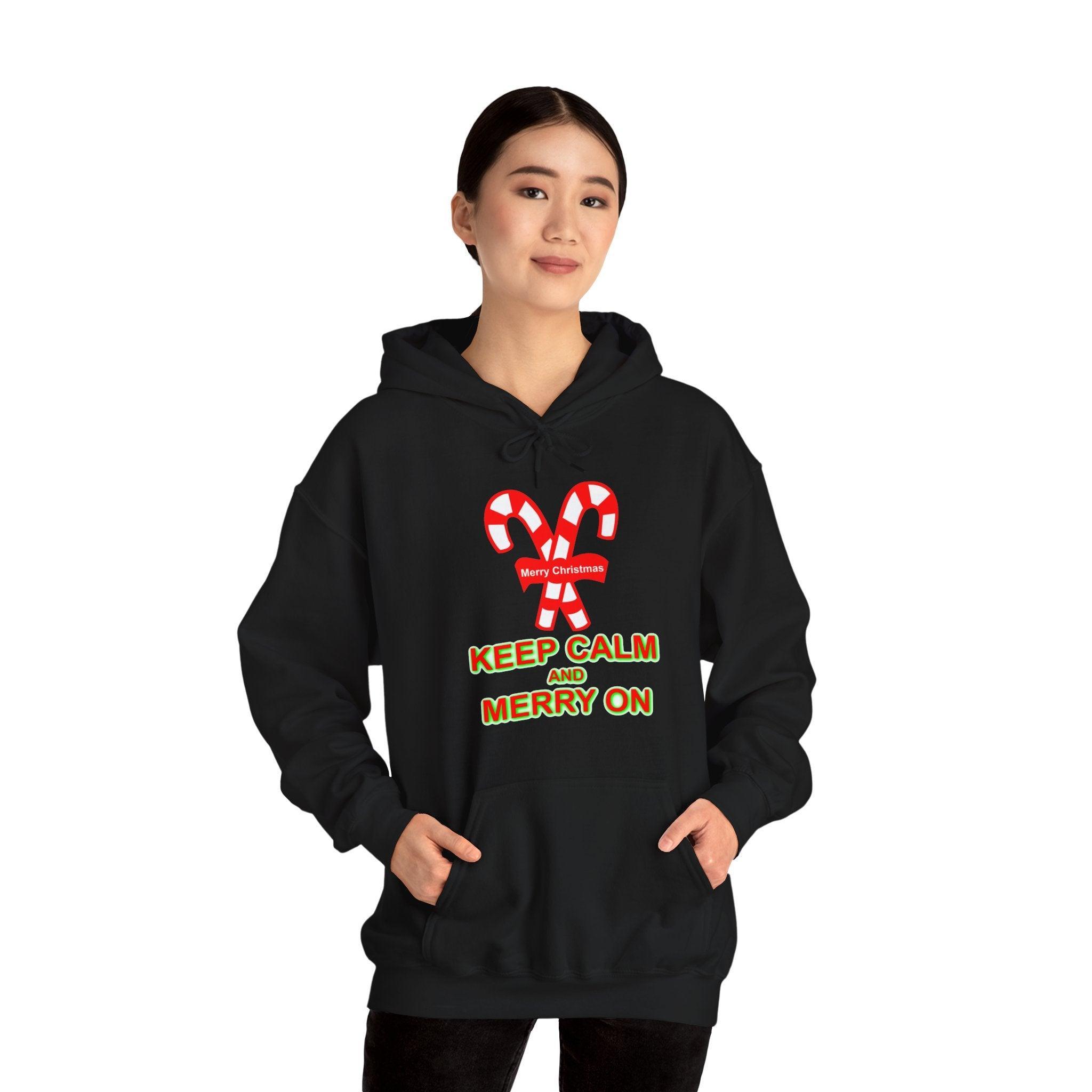 Keep Calm and Merry On - Hoodie - Witty Twisters Fashions