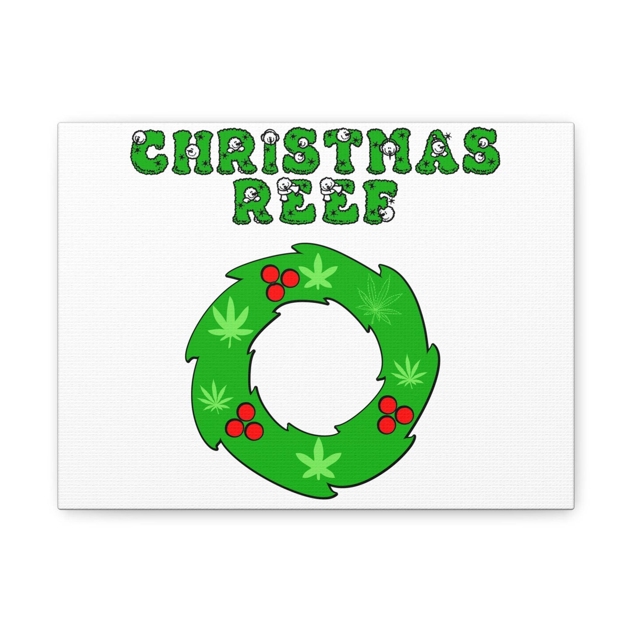 Christmas Reef - Stretched Matte Canvas - Witty Twisters Fashions