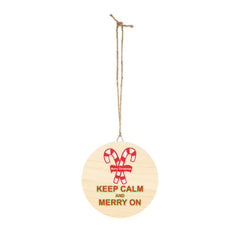 Keep Calm and Merry On - Wood Sign - Witty Twisters Fashions