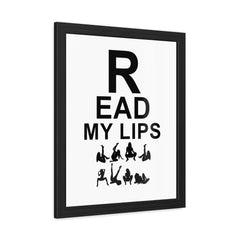Read My Lips - Framed Poster - Witty Twisters Fashions