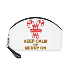 Keep Calm and Merry On - Women’s Makeup Bag or Purse - Witty Twisters Fashions