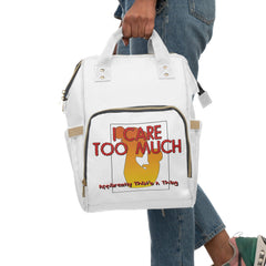 I Care Too Much Apparently That's A Thing - Multifunctional Diaper Knapsack - Witty Twisters Fashions