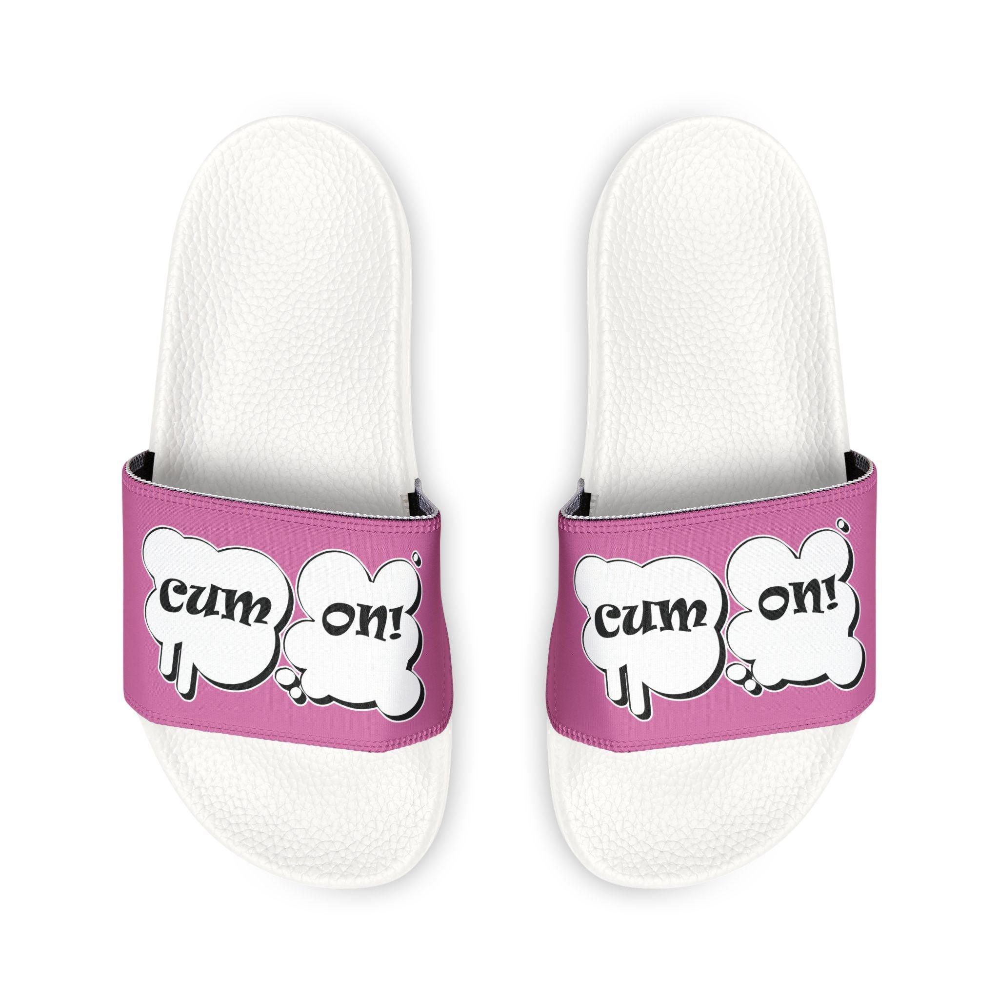 Cum On! - Women's Removable-Strap Sandals - Witty Twisters Fashions