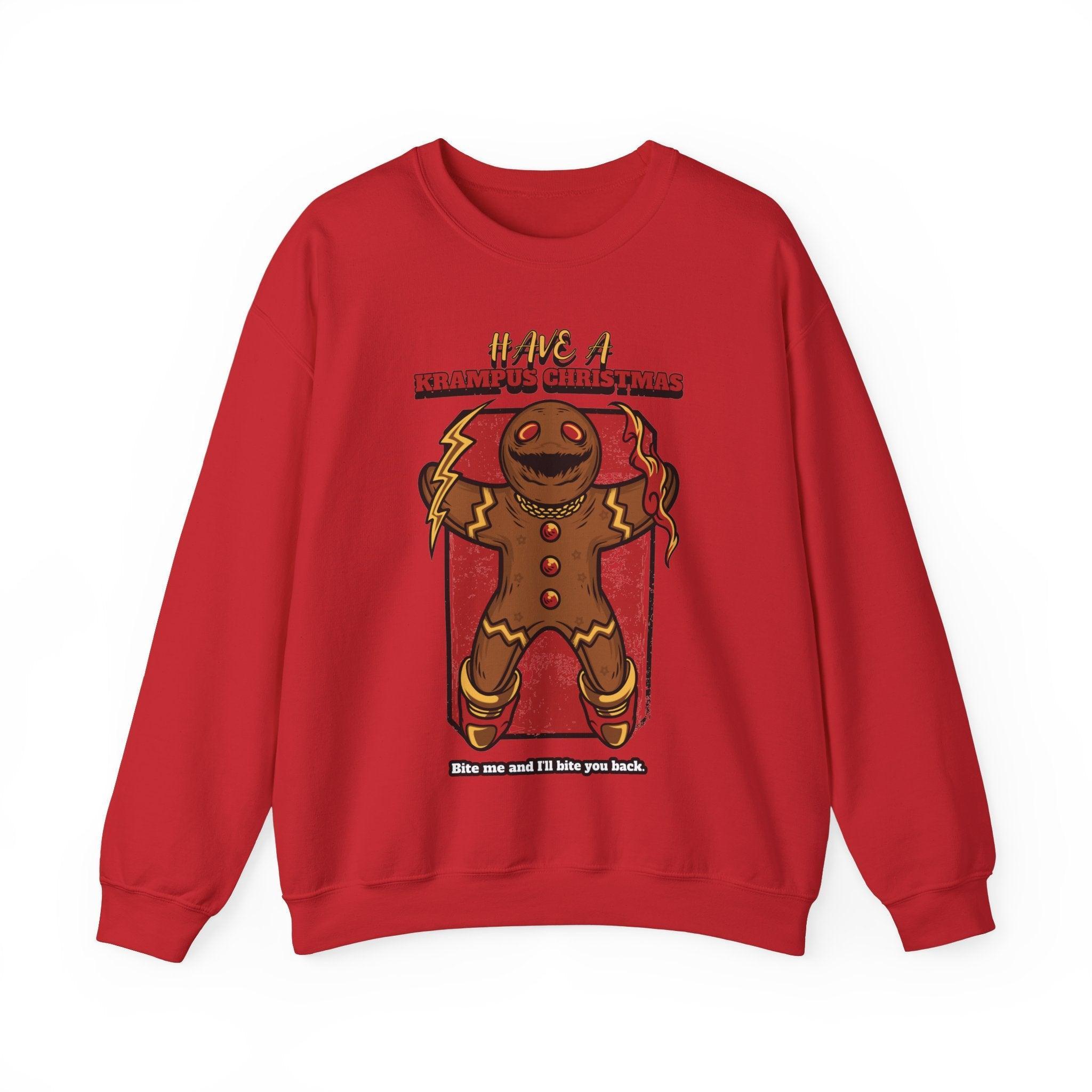 Have a Krampus Christmas Bite me and I'll bite you back. - Sweatshirt - Witty Twisters Fashions