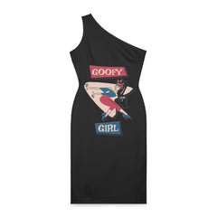 Goofy Girl - Shoulder Dress - Witty Twisters Fashions