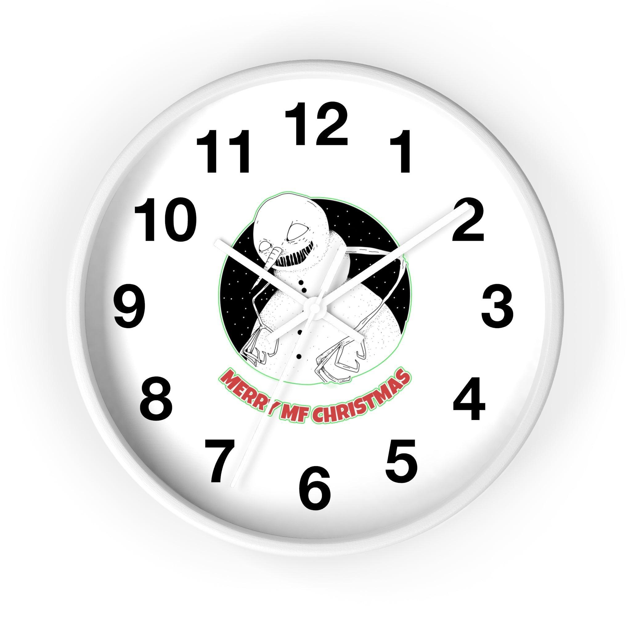 Merry MF Christmas - Wall Clock - Witty Twisters Fashions