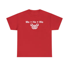 Me + He = We men's same-sex symbols - T-Shirt - Witty Twisters Fashions