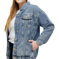 Bike Girls Like to ride the hard ones - Women's Denim Jean Jacket - Witty Twisters Fashions