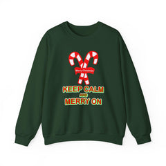 Keep Calm and Merry On - Sweatshirt - Witty Twisters Fashions