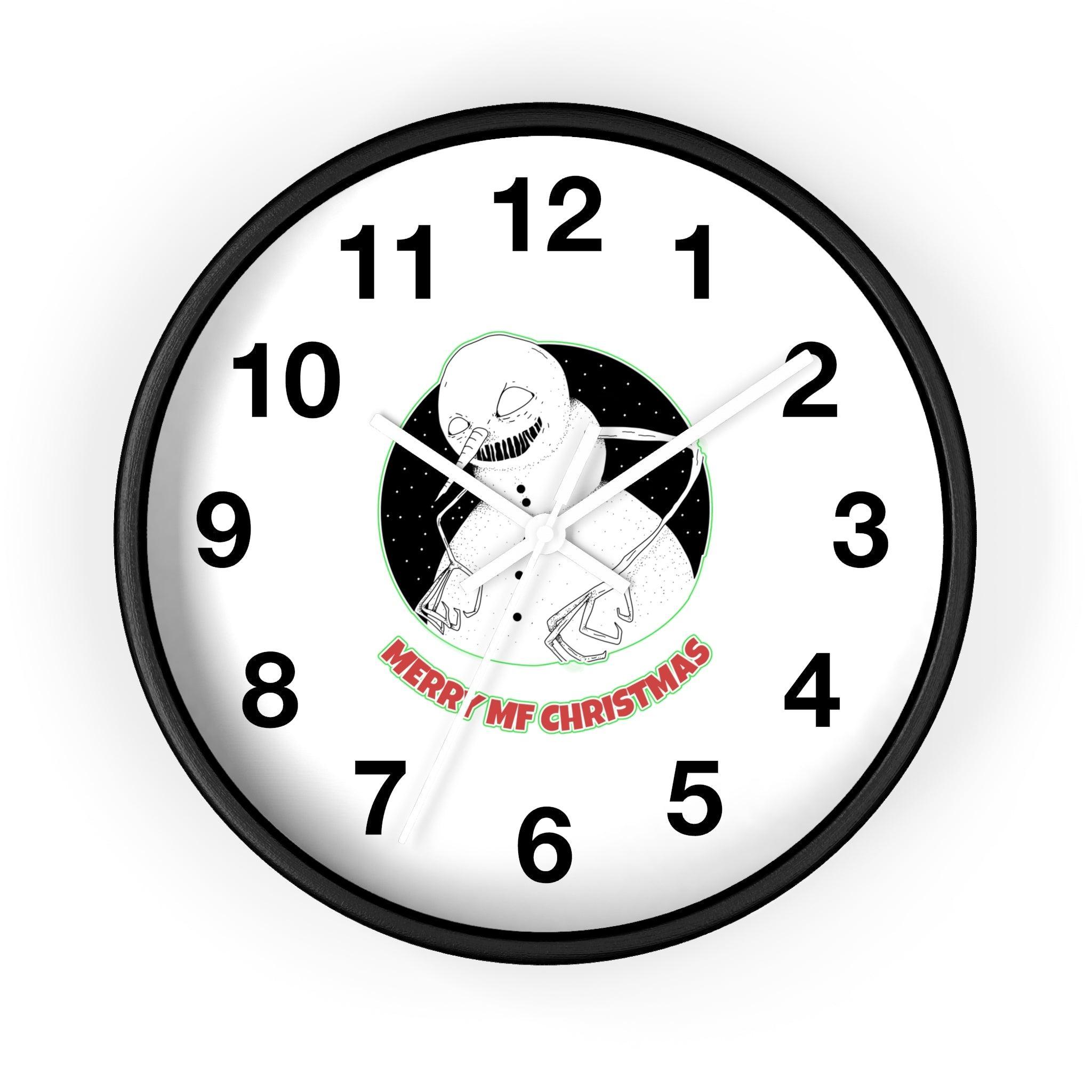 Merry MF Christmas - Wall Clock - Witty Twisters Fashions