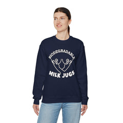 Biodegradable Milk Jugs - Sweatshirt - Witty Twisters Fashions