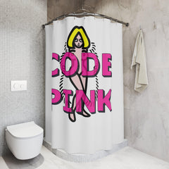 Code Pink - Shower Curtains - Witty Twisters Fashions