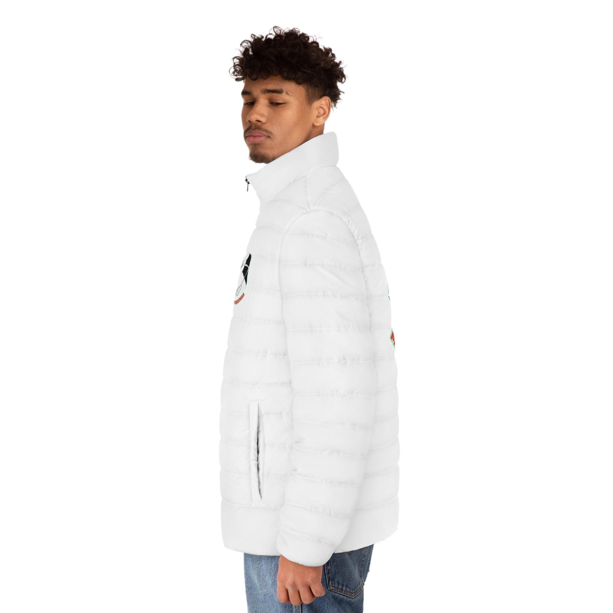 Merry MF Christmas - Men's Puffer Jacket - Witty Twisters Fashions