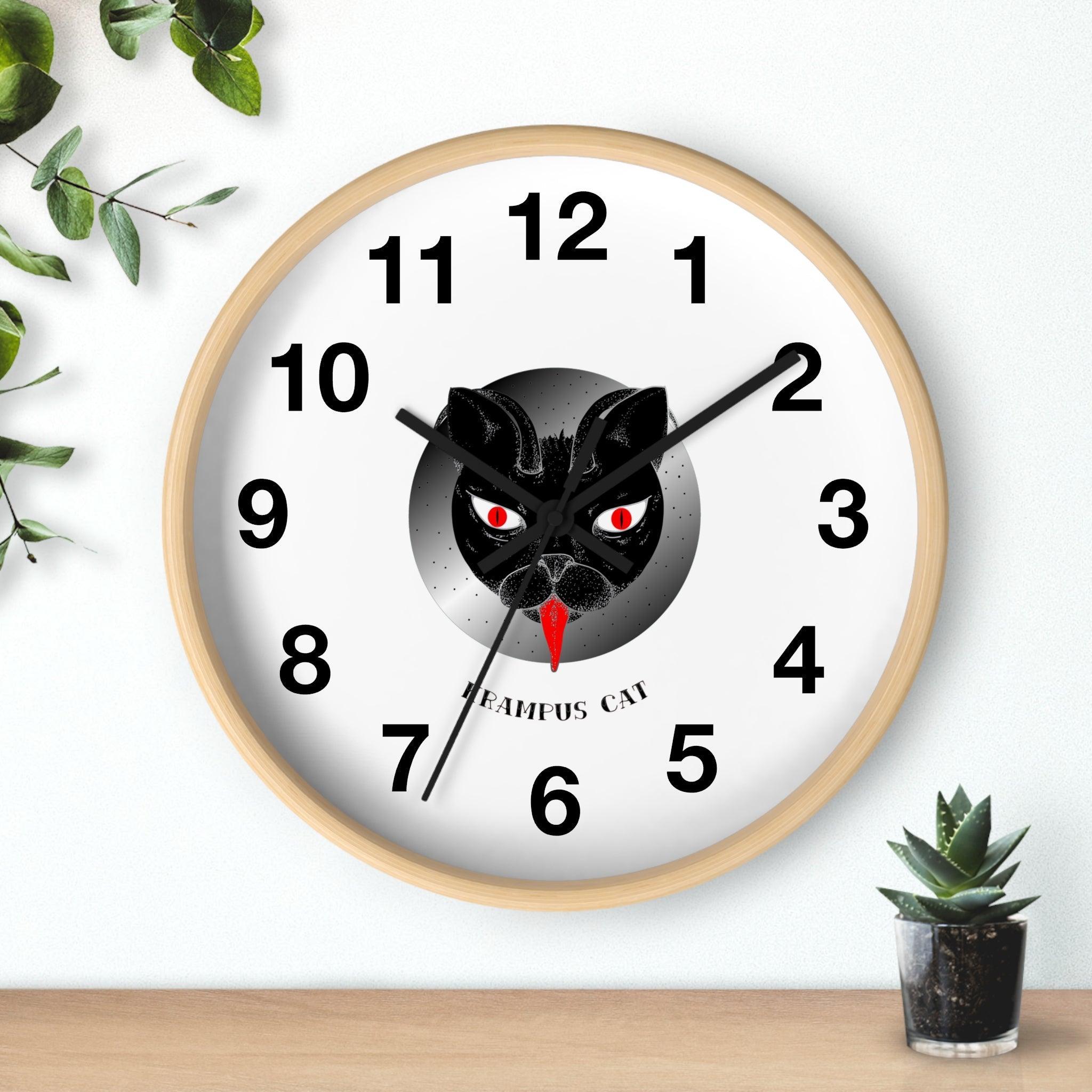 Krampus Cat - Wall Clock - Witty Twisters Fashions