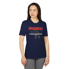 Baseball A passive aggressive game - adidas® Unisex Sport T-shirt - Witty Twisters Fashions