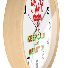 Keep Calm and Merry On - Wall Clock - Witty Twisters Fashions