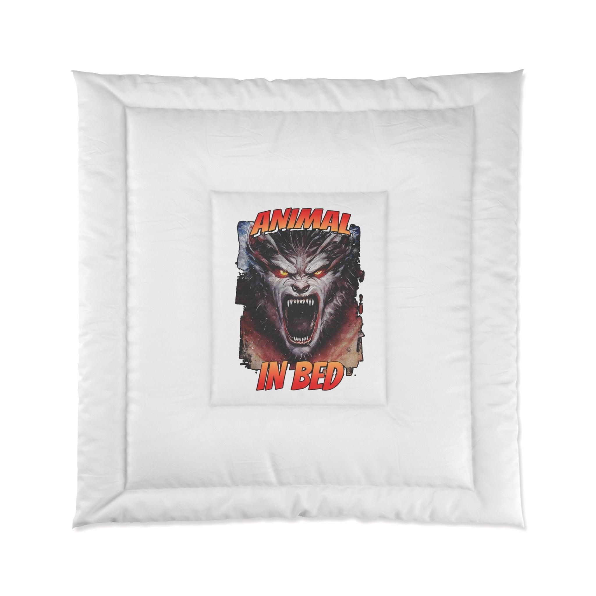 Animal In Bed - Bed Comforter - Witty Twisters Fashions