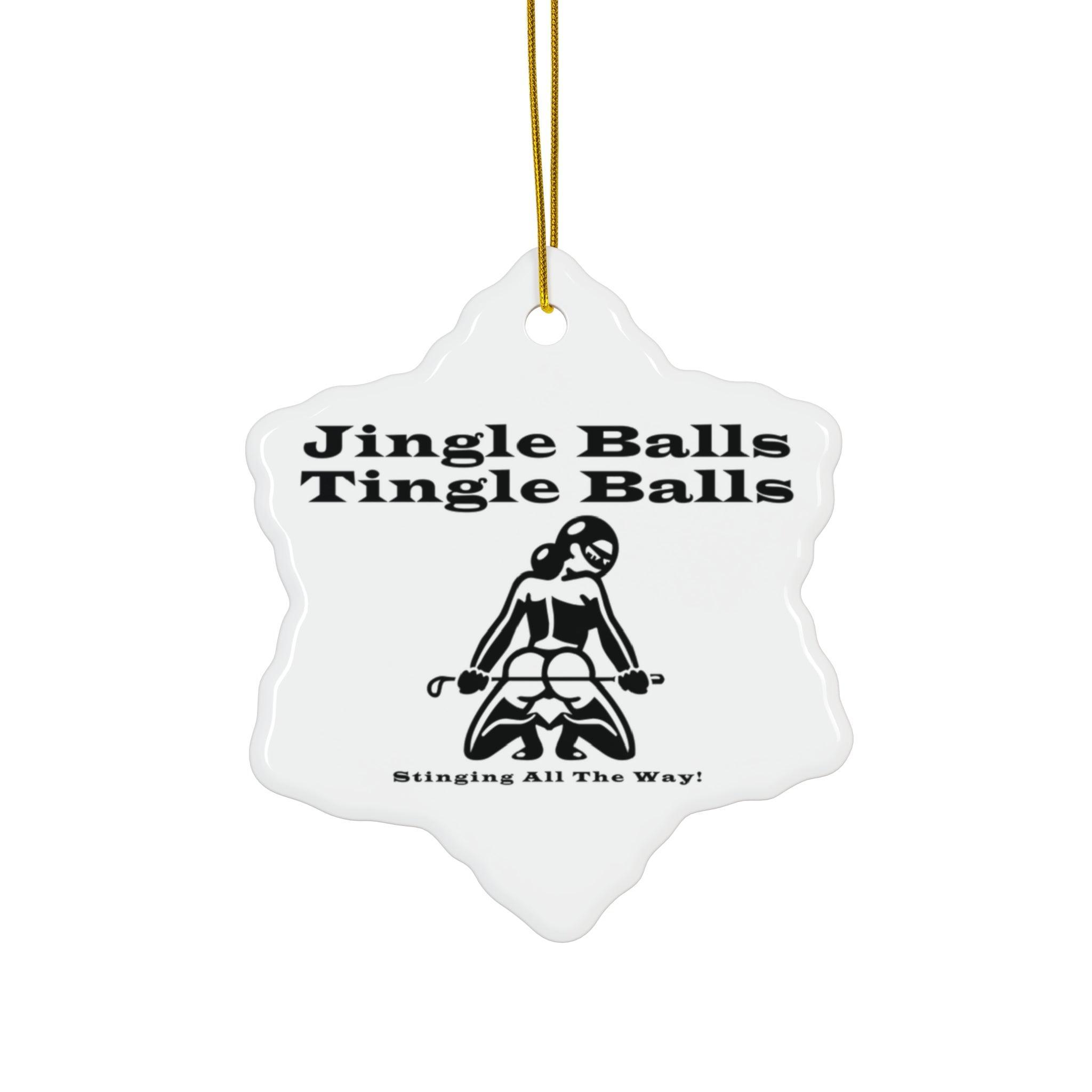 Jingle Balls ... Stinging All The Way - Ceramic Ornaments - Witty Twisters Fashions