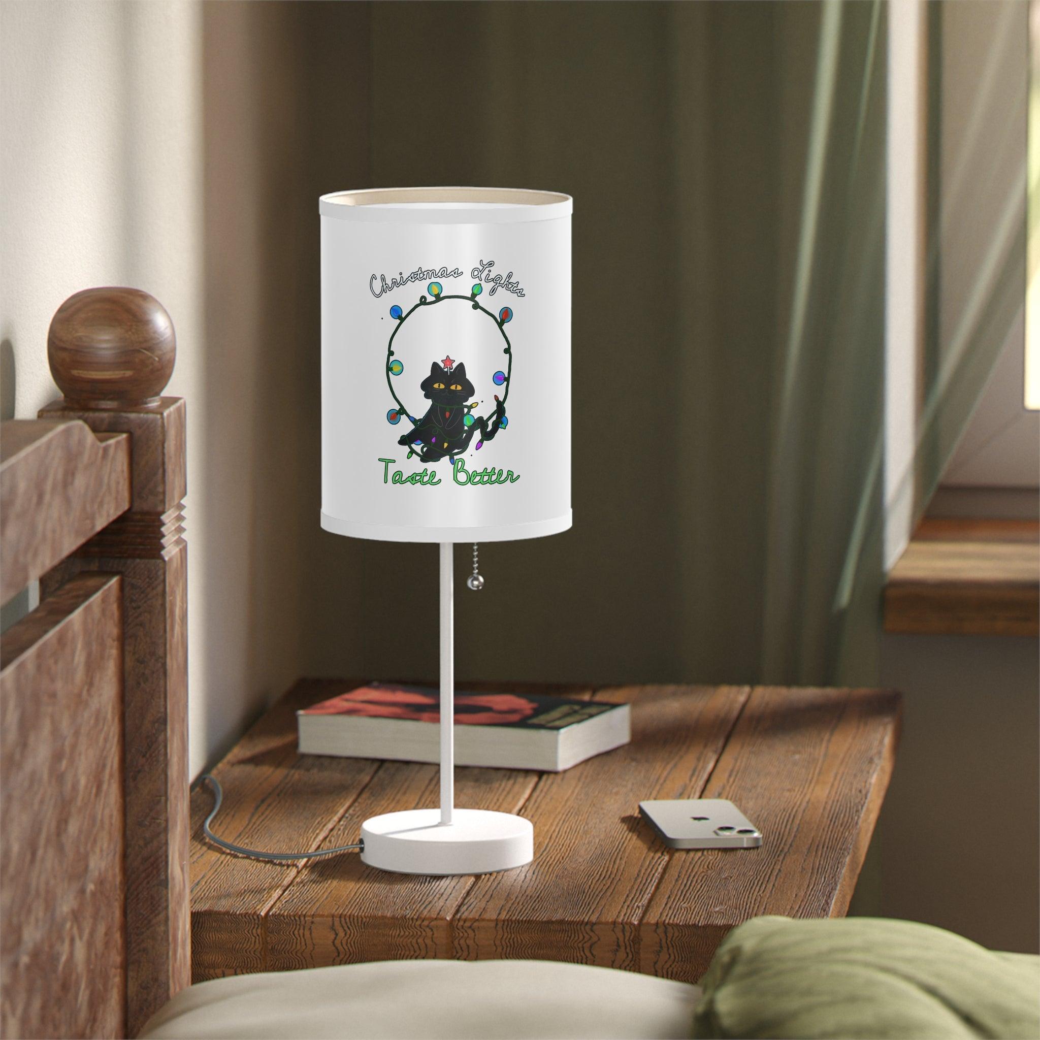 Christmas Lights Taste Better - Lamp on a Stand - Witty Twisters Fashions