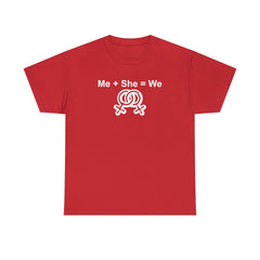 Me + She = We women's same-sex symbols - T-Shirt - Witty Twisters Fashions