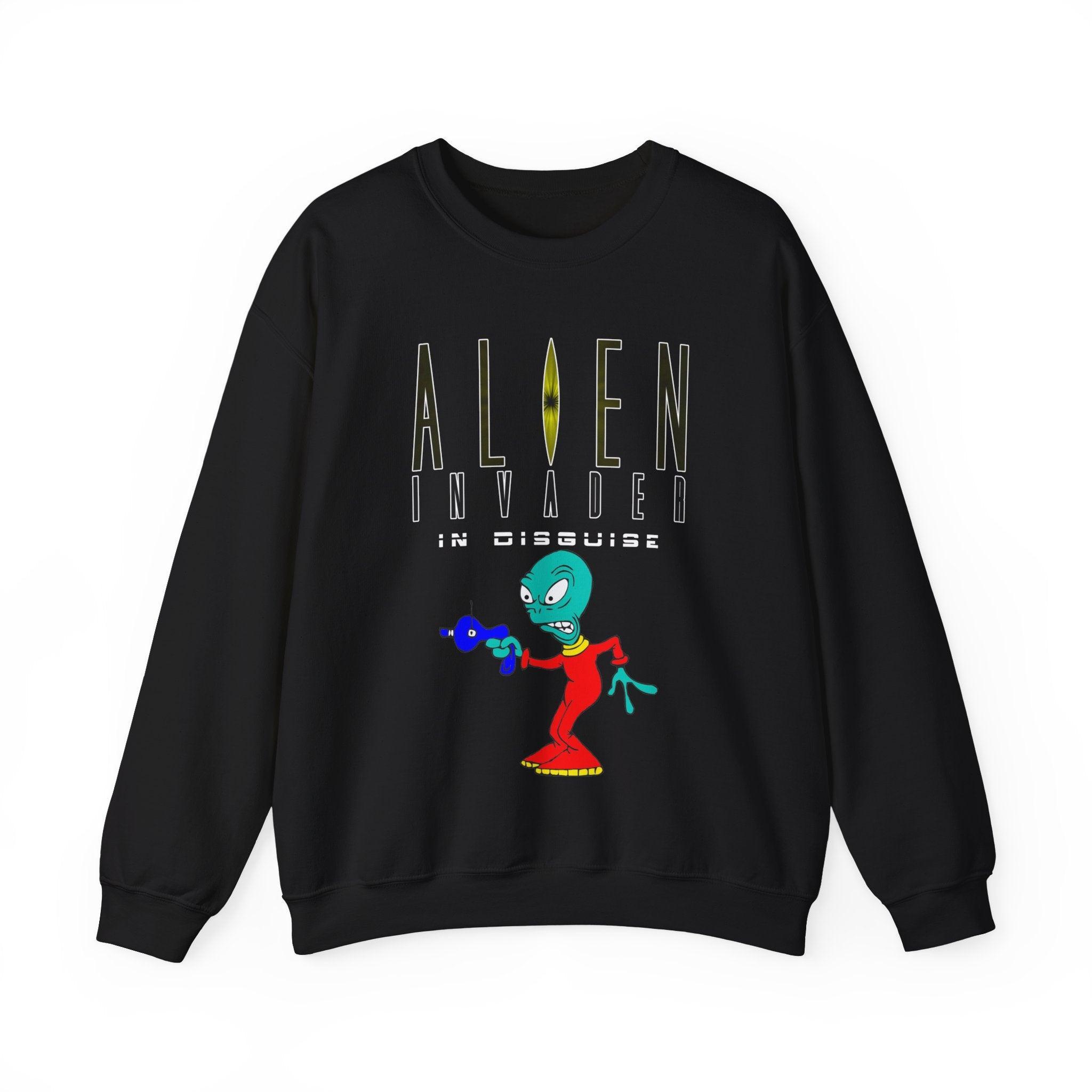 Alien Invader In Disguise - Sweatshirt - Witty Twisters Fashions