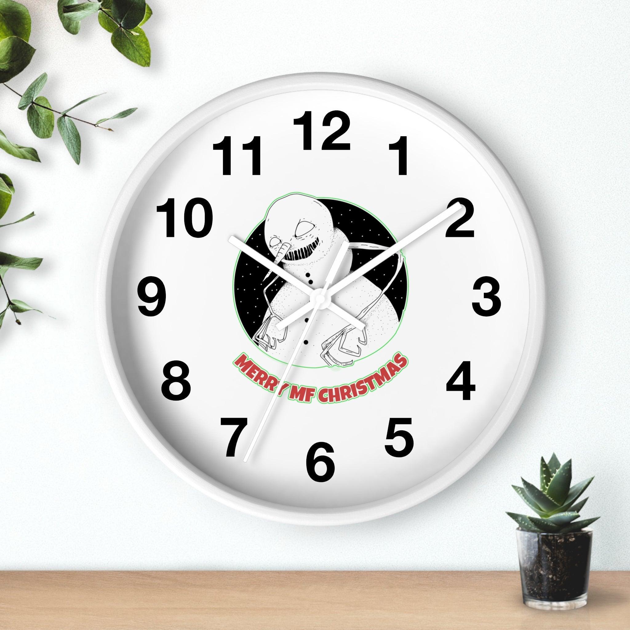 Merry MF Christmas - Wall Clock - Witty Twisters Fashions