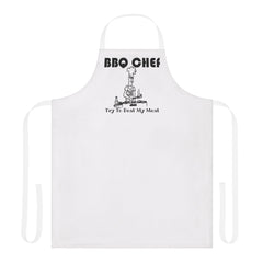BBQ Chef Try To Beat My Meat - Cooking Apron - Witty Twisters Fashions